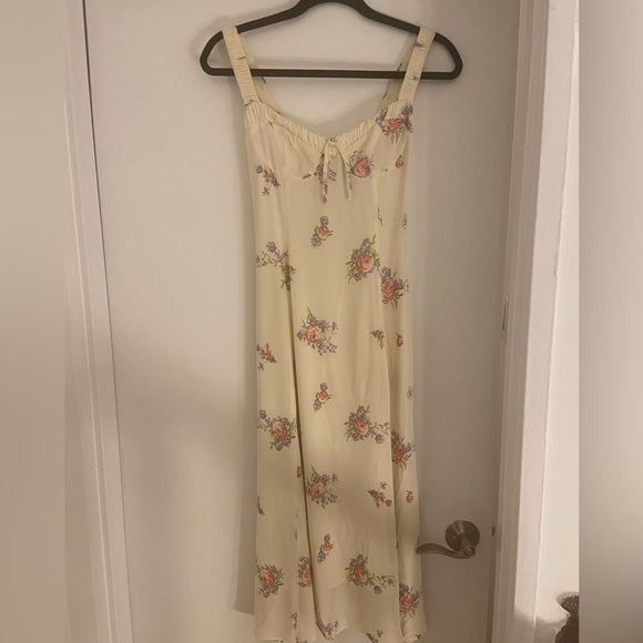 Reformation Dresses & Skirts - Reformation Long Light Yellow and Floral Dress